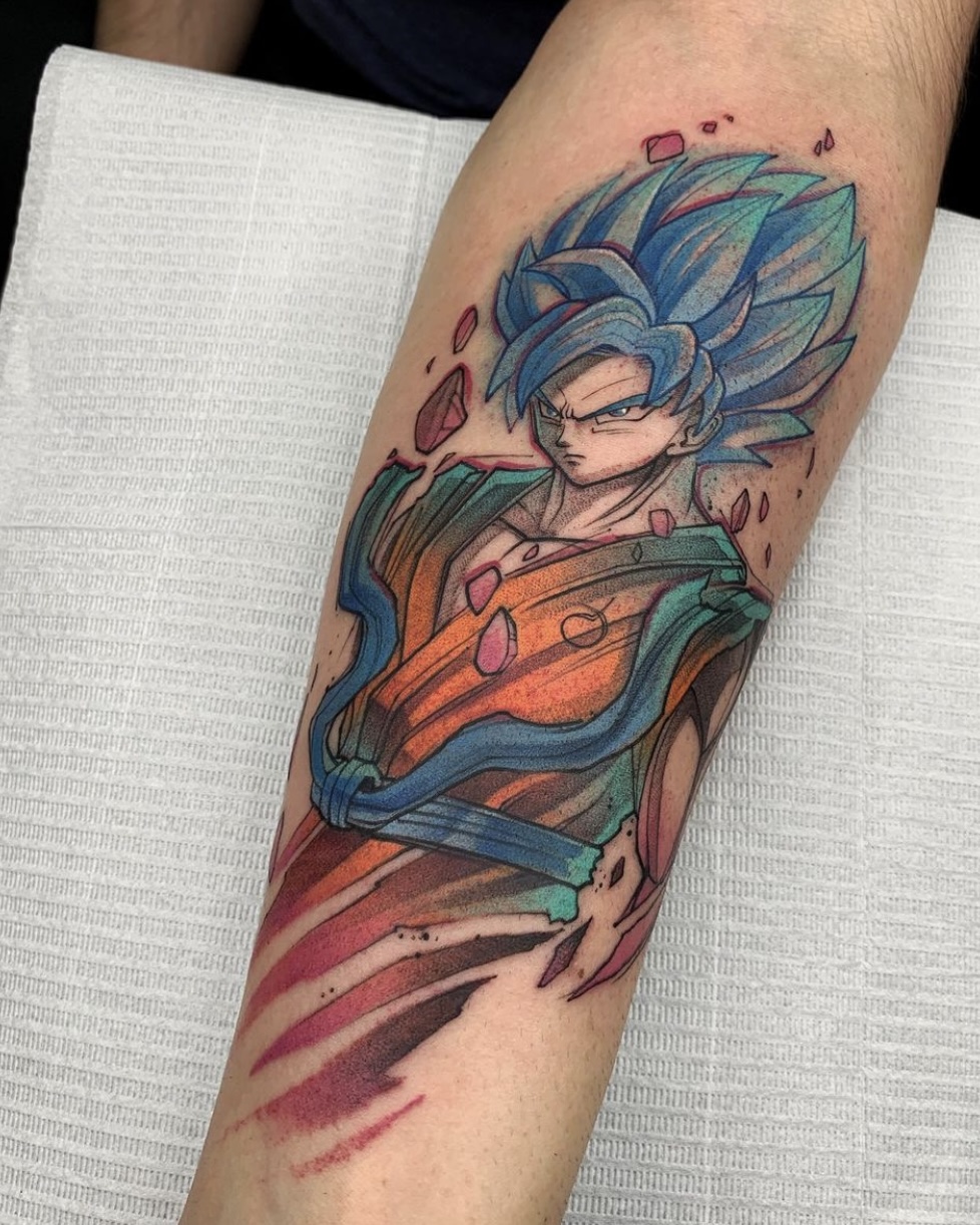 Tattoo uploaded by Víctor • Goku Super Saiyan 4 Dragon Ball • Tattoodo